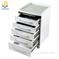 White Medical Mobile Dental Cabinet With Drawers